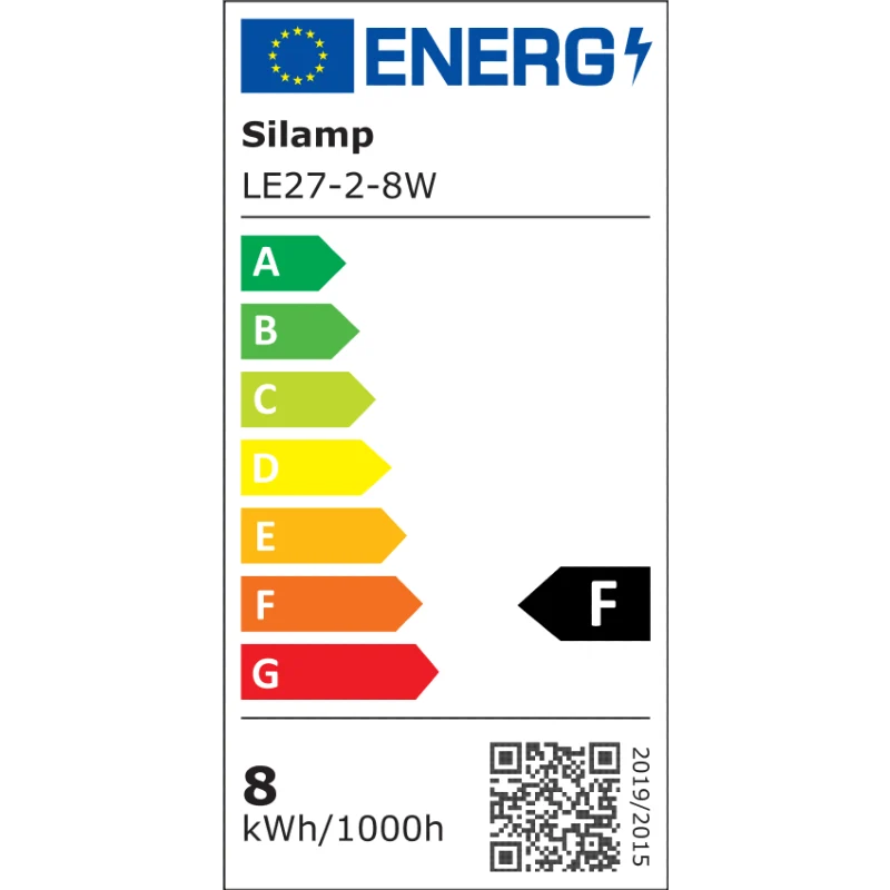 Ampoule LED E27 8W 220V G45 300° (Pack de 100) Silamp