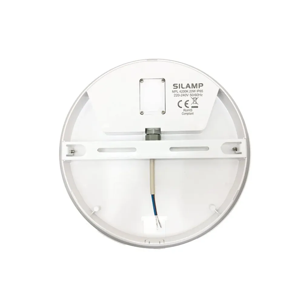 Applique LED Murale 20W Blanche Ronde IP65 Silamp