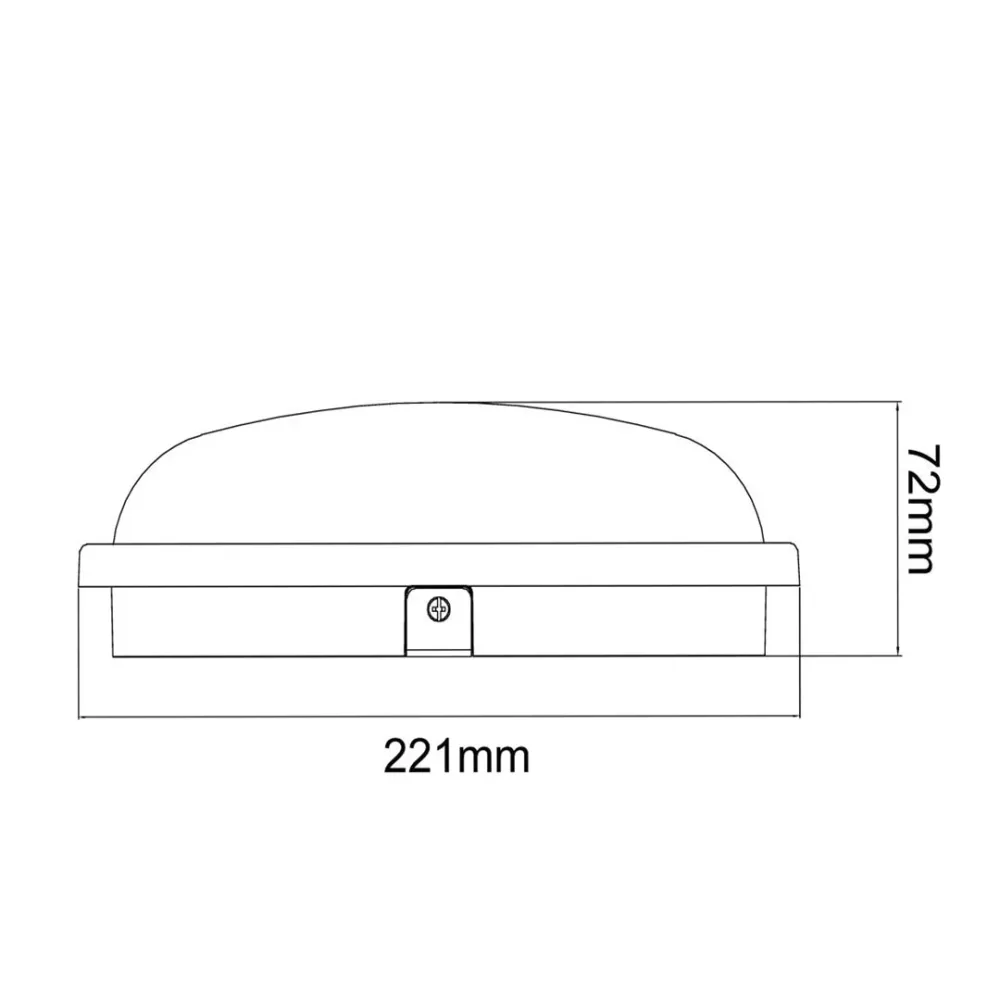 Applique LED Murale 20W Blanche Ronde IP65 Silamp