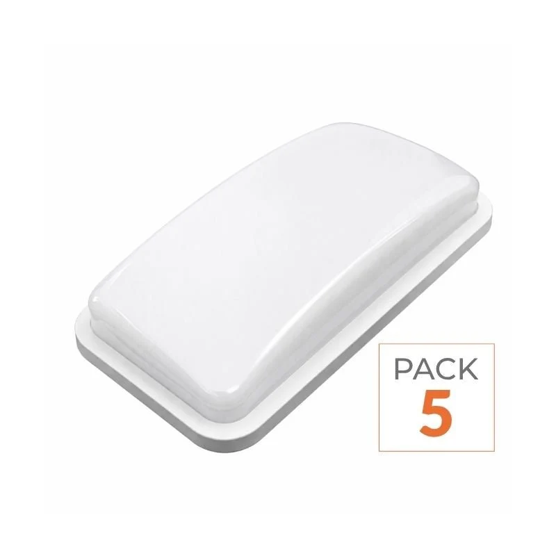 Applique LED Murale 20W Rectangulaire IP65 (Pack de 5) Silamp