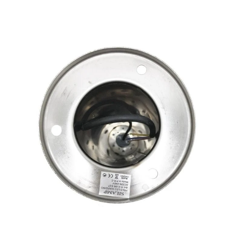 Borne Extérieure 60cm 220V IP65 ARGENT pour Ampoule E27 (Pack de 6) Silamp