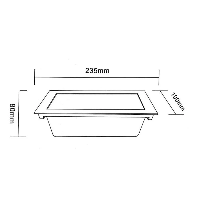 Encastré mural LED 10W IP44 Opale Silamp