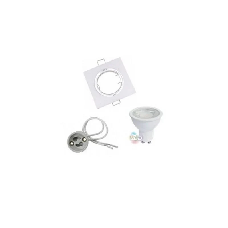 Kit Spot LED Orientable GU10 avec Ampoule LED 8W Silamp