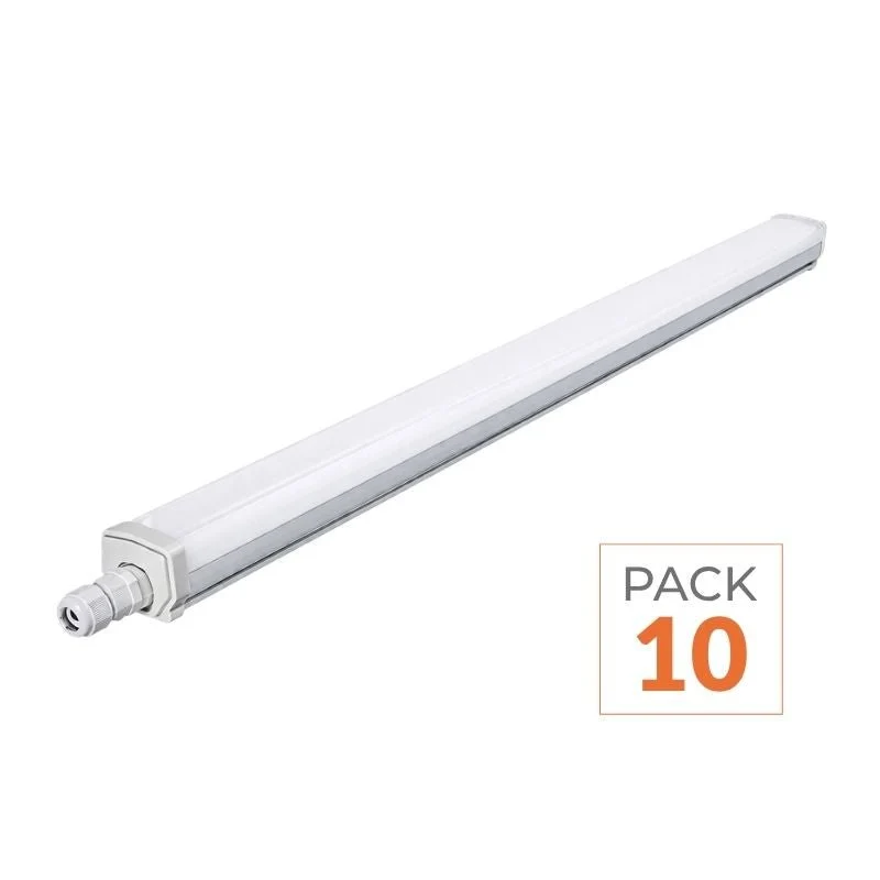 Réglette LED étanche 150cm 46.5W 120lm/W (Pack de 10) Silumen