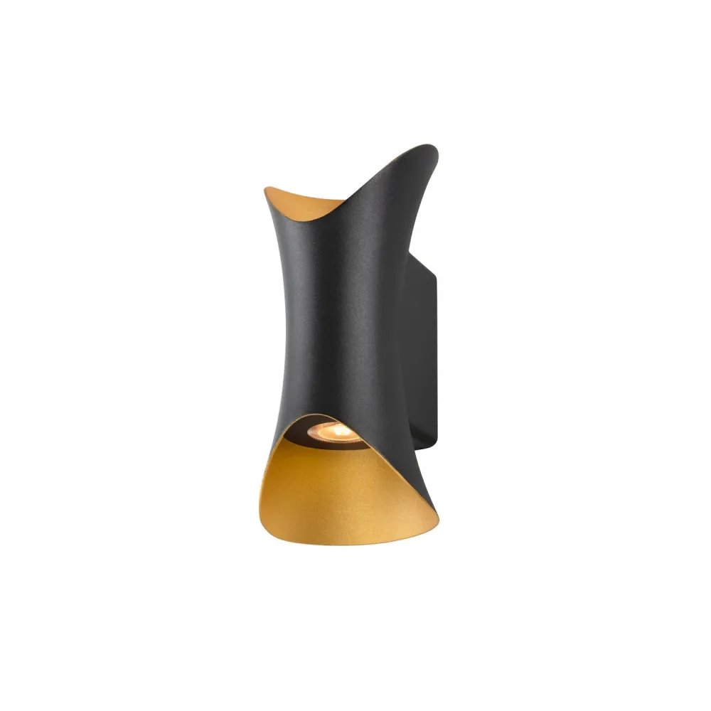 Applique extérieure SLV MODELA IP65 - Noir/Or