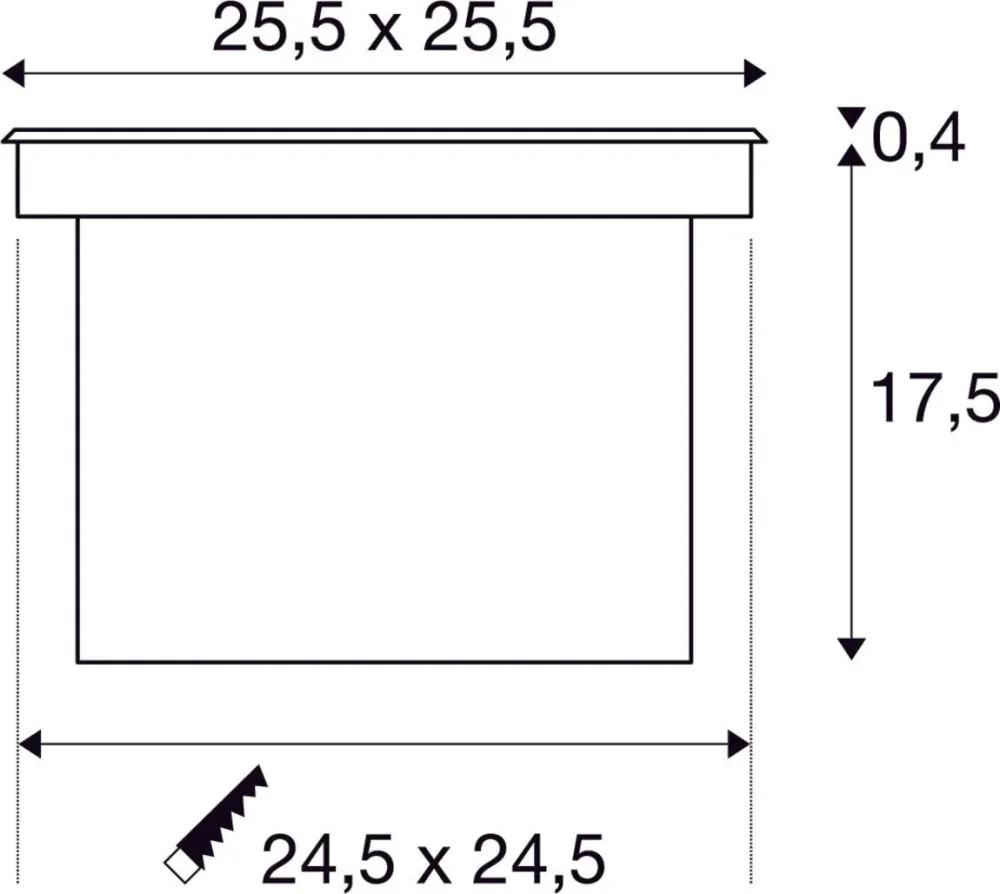 SLV Lampe d'extérieur DASAR® 255 IP65/IP67 Acier inoxydable 3000 K