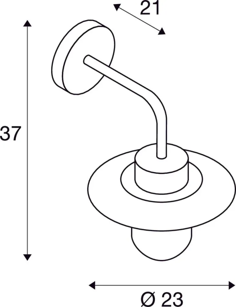 SLV Lampe d'extérieur MOLAT IP44 Anthracite