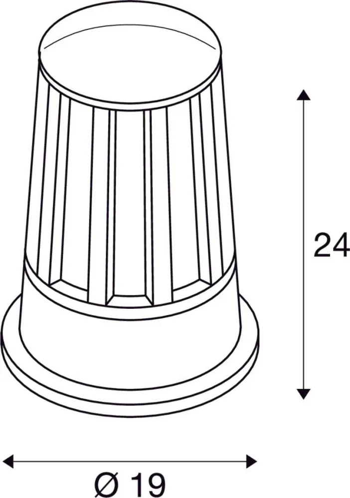 SLV Lampe d'extérieur CONE IP54 Anthracite