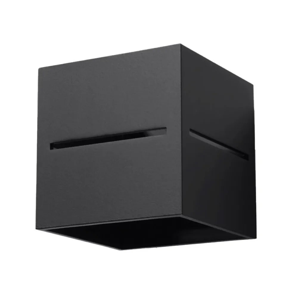 Applique murale Sollux Lighting Lobo 1L en aluminium G9 Black