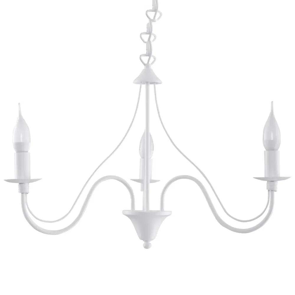 Lustre Sollux Lighting Minerwa 3L E14 blanc