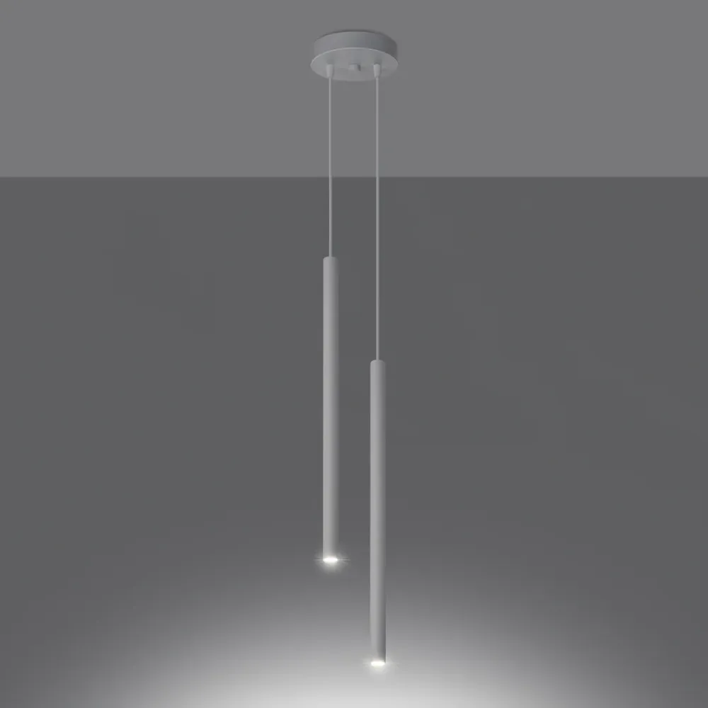 Projecteurs suspendus Sollux Lighting Pastelo 2L G9 White