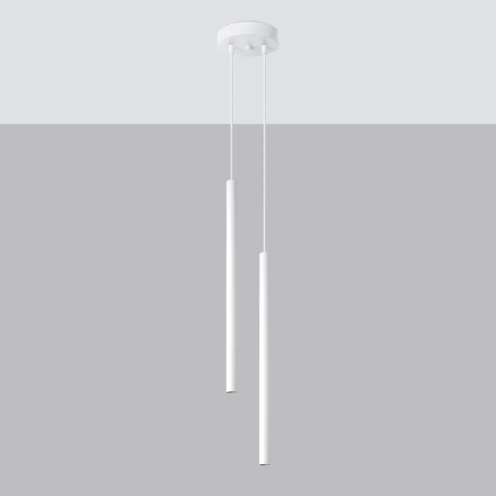 Projecteurs suspendus Sollux Lighting Pastelo 2L G9 White