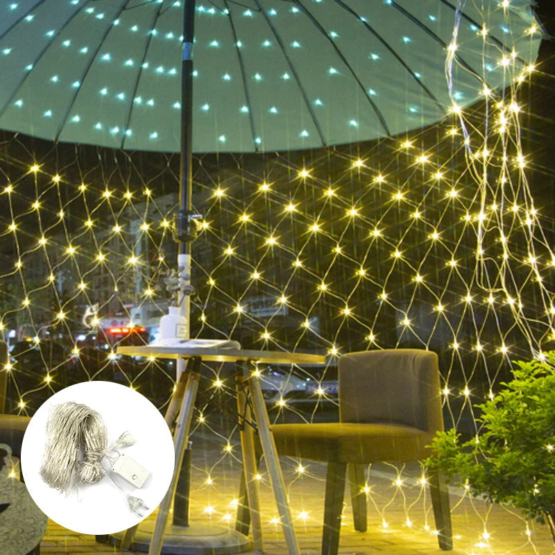 Lampe filet de pêche solaire sousoleil