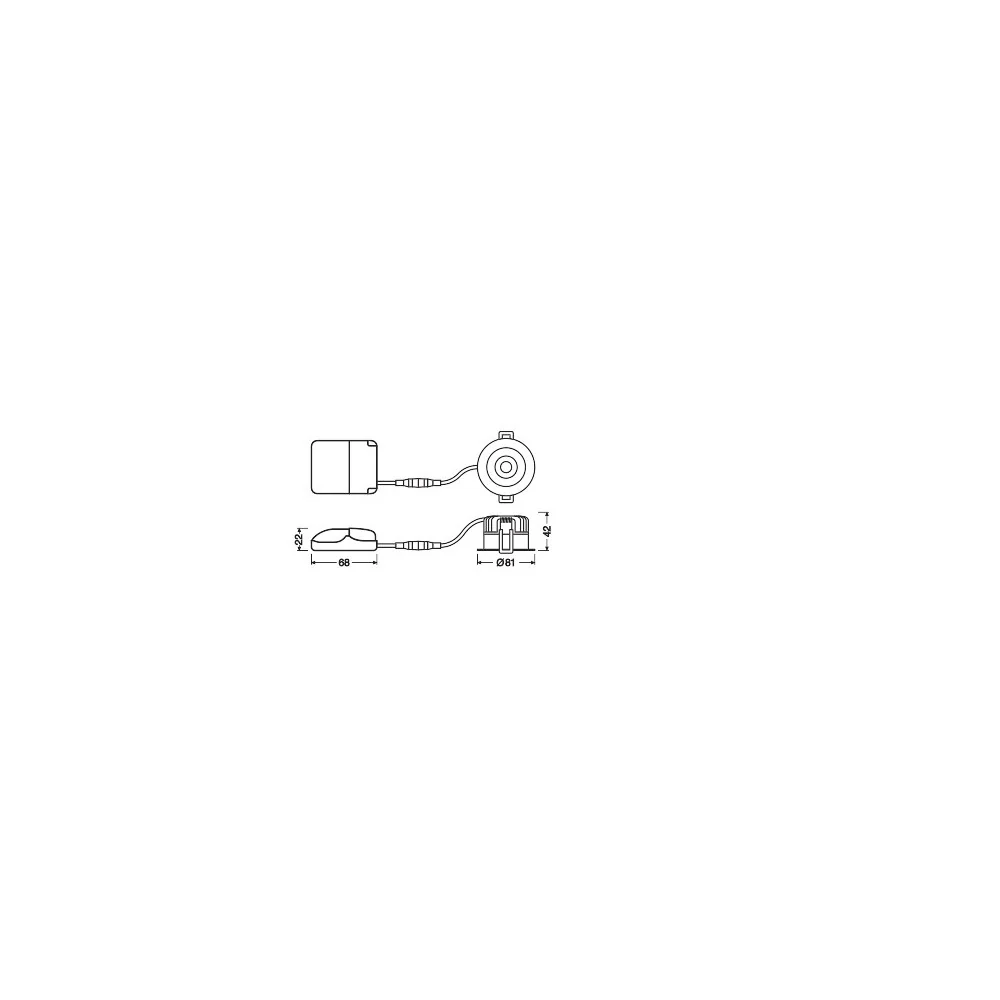 Spot LED LEDVANCE 8W 720Lm 4000K 36º IP44/IP20 Dimmable