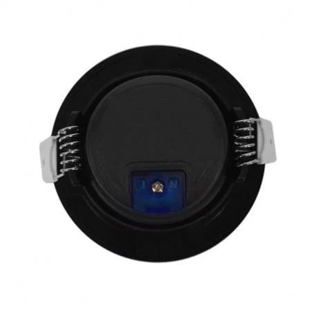 Spot noir encastrable orientable LED COB 10W éclairage chaud