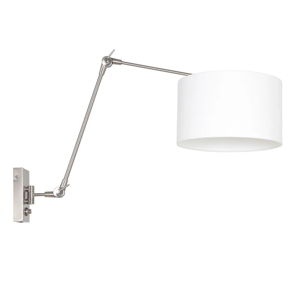 Applique murale pivotante Steinhauer Prestige Chic 1L blanche E27, L 90 cm