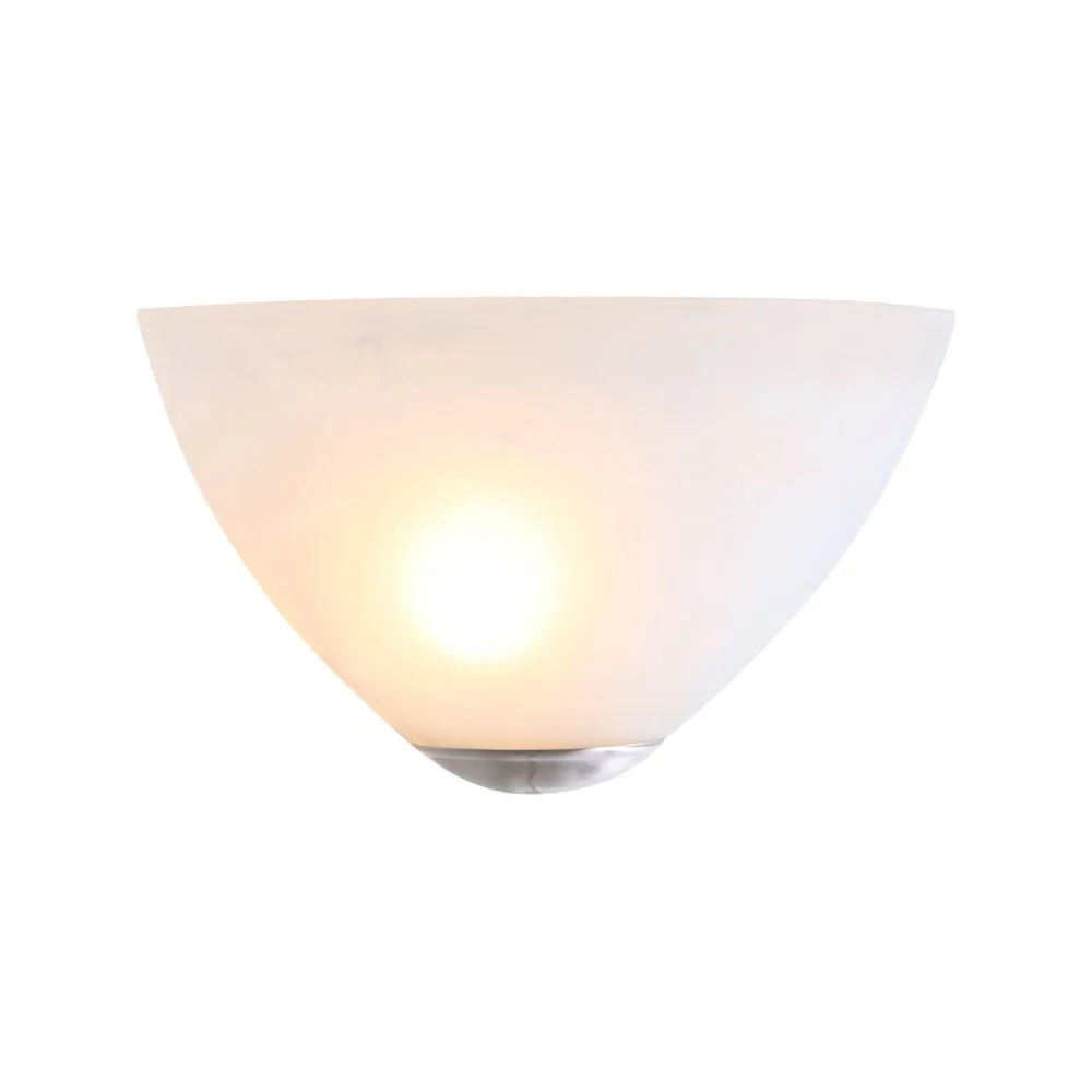 Applique murale Steinhauer Capri 1L en acier blanc E27