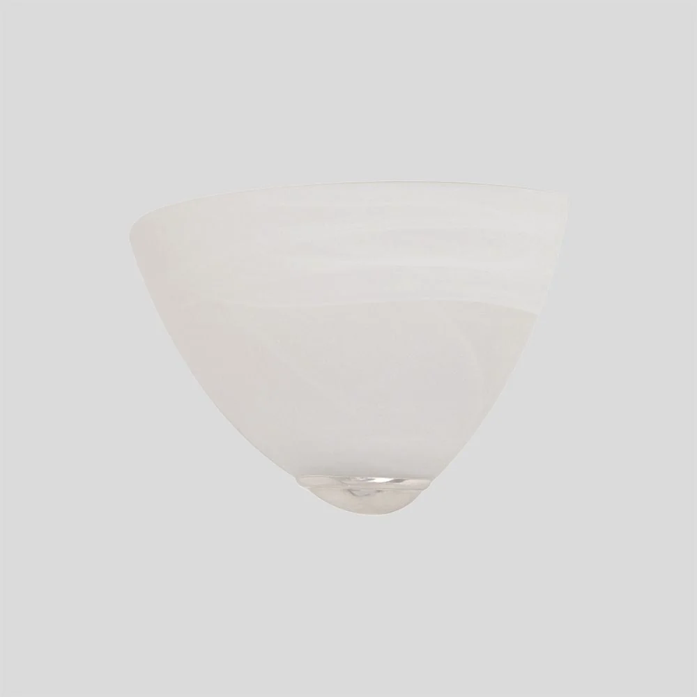 Applique murale Steinhauer Capri 1L en acier blanc E27