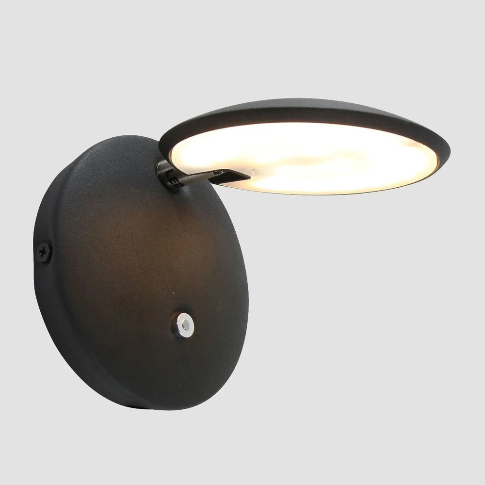 Applique murale Steinhauer Zenith 1L, LED noire