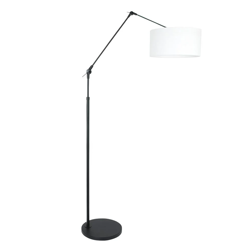Lampadaire Steinhauer Prestige Chic 1L noir et blanc E27