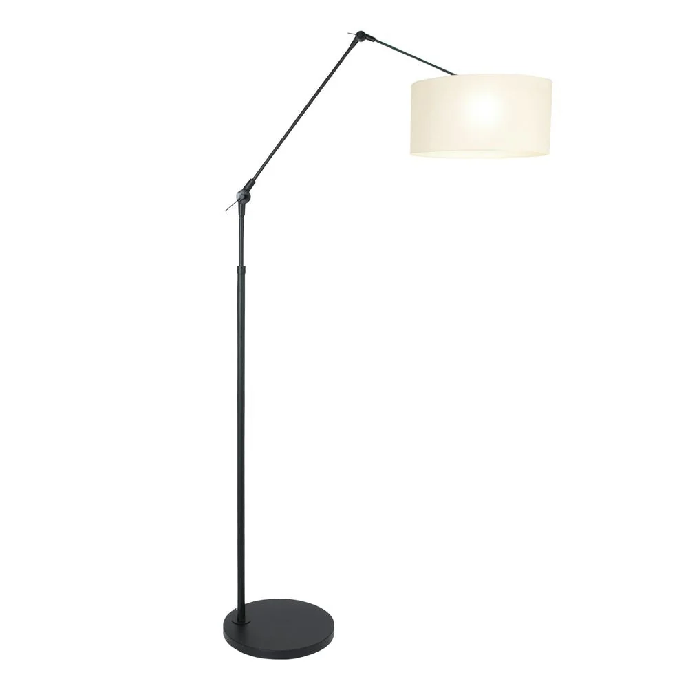 Lampadaire Steinhauer Prestige Chic 1L noir et blanc E27