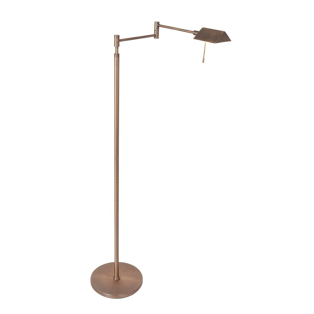 Lampadaire Steinhauer Retina 1L, bronze, LED, H 123 cm