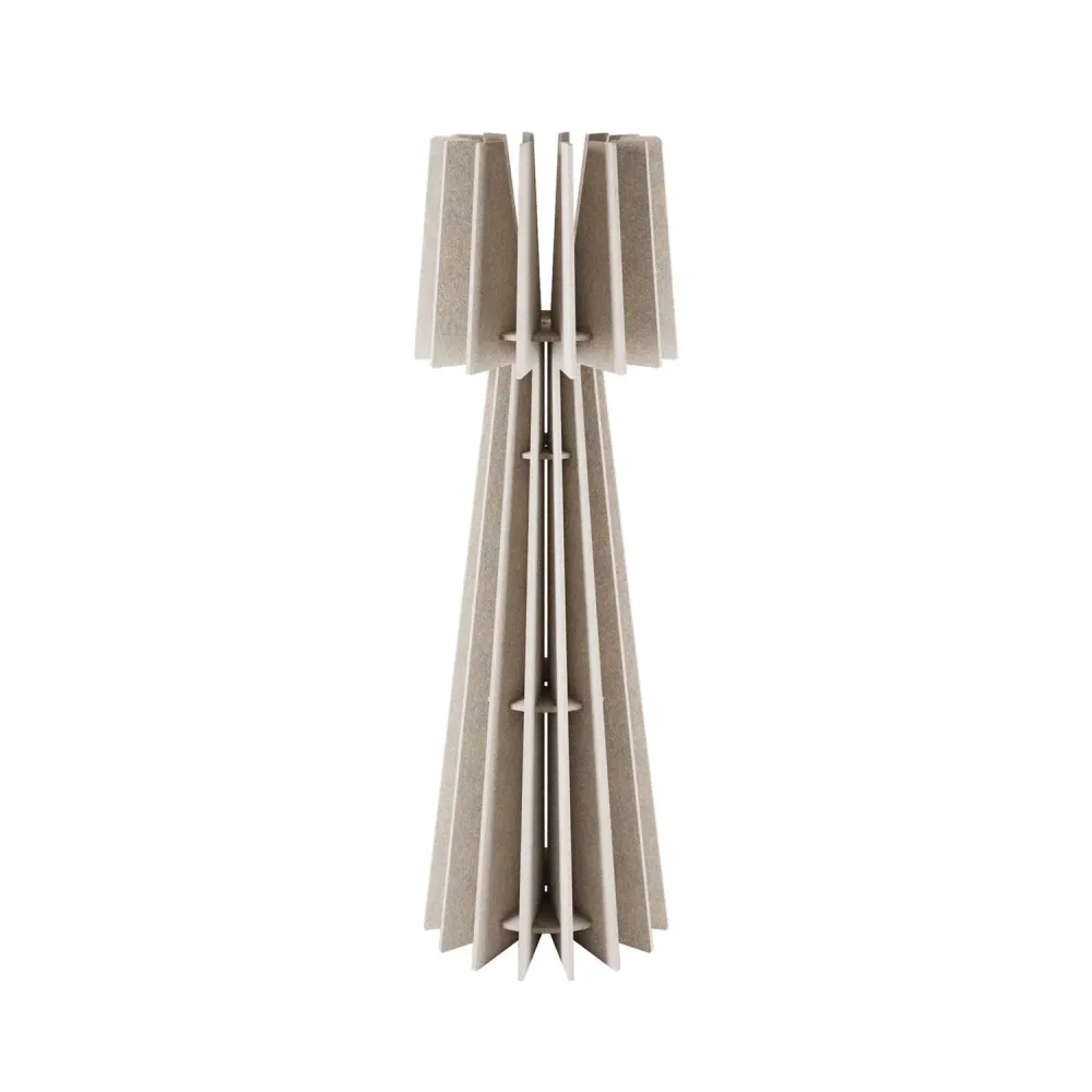 Structure pour lampe sur pied SHHINE en matériau acoustique - Taupe chiné