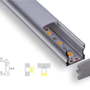Structure de profil | 3 mètres | Loi | Aluminium 17,5 x 14,5 | Bande LED de COB
