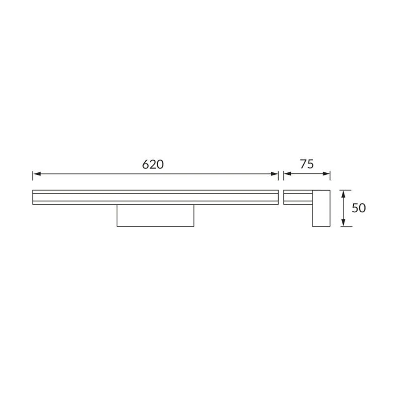 Applique Murale LED SMD 14W IP44 Chrome Struhm