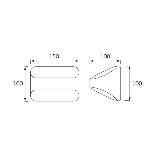 Applique murale STRUHM BETI LED (SMD) en alliage d'aluminium blanc