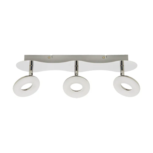 Rails d'éclairage STRUHM DONAT LED (SMD) 3 x 5W en acier inoxydable chromé