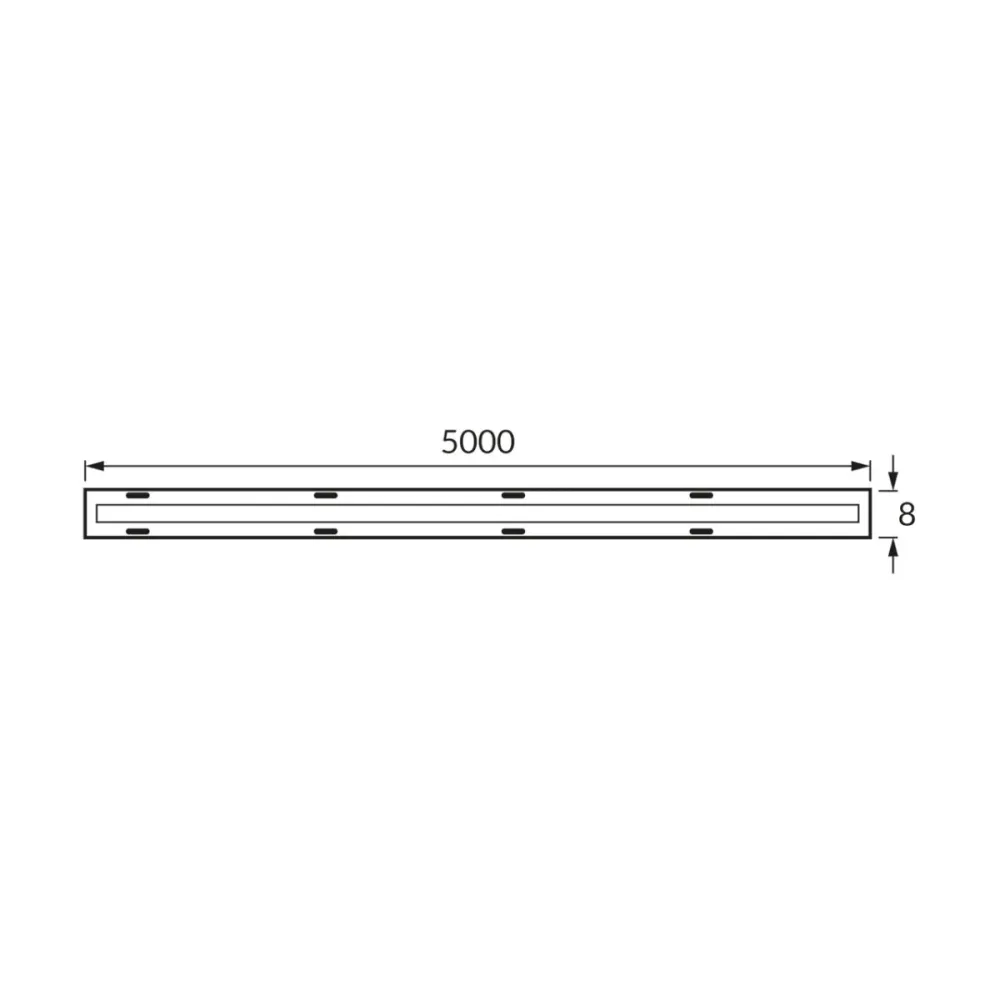Ruban LED COB 5M 12V IP20 320LED/M Struhm