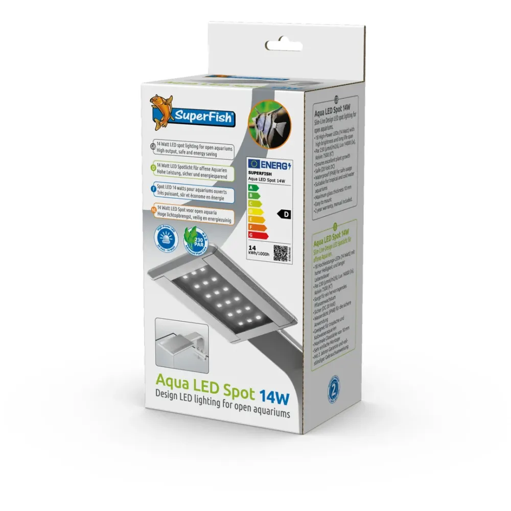 Aqua Led Spot 14W - Led pour Aquarium - Superfish