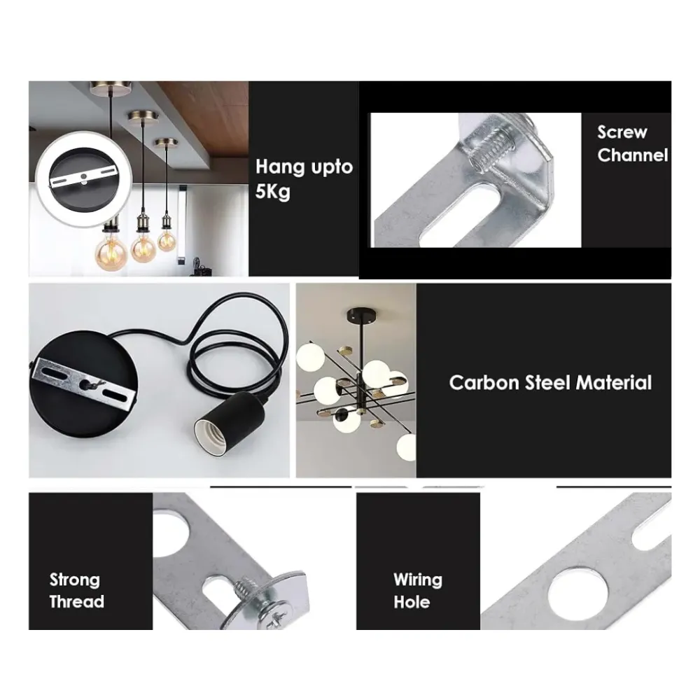 Support de montage latéral pour sangle rose de plafond 100 mm ~1815