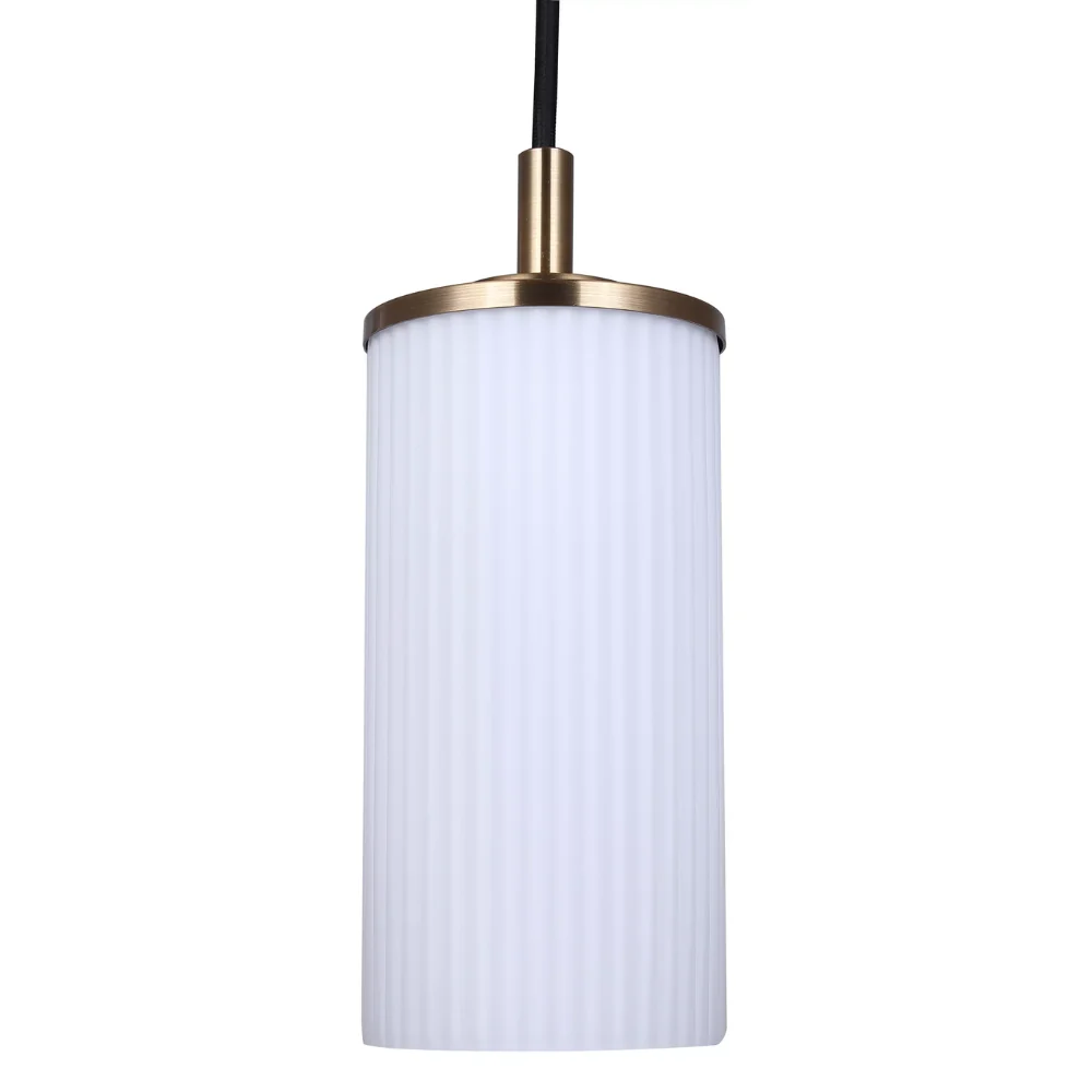Suspendu simple canarm kinslea or et verre opale