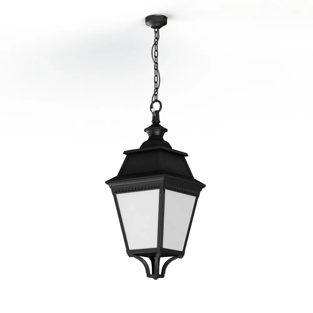 Suspension Avenue 3 N°1 LED Warm Noir 000 Diffuseur opale 103104000