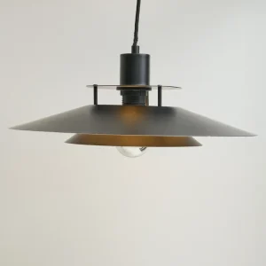 Suspension bicolore blanc et noir, dlg Poul Henningsen