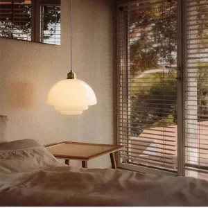 Suspension cloche en verre
