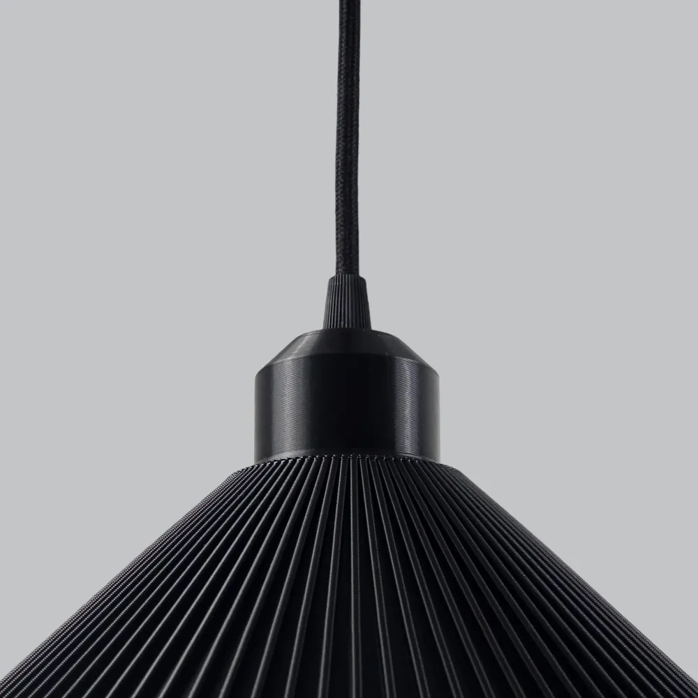 Suspension « Colt », rosace noire/noire/câble noir