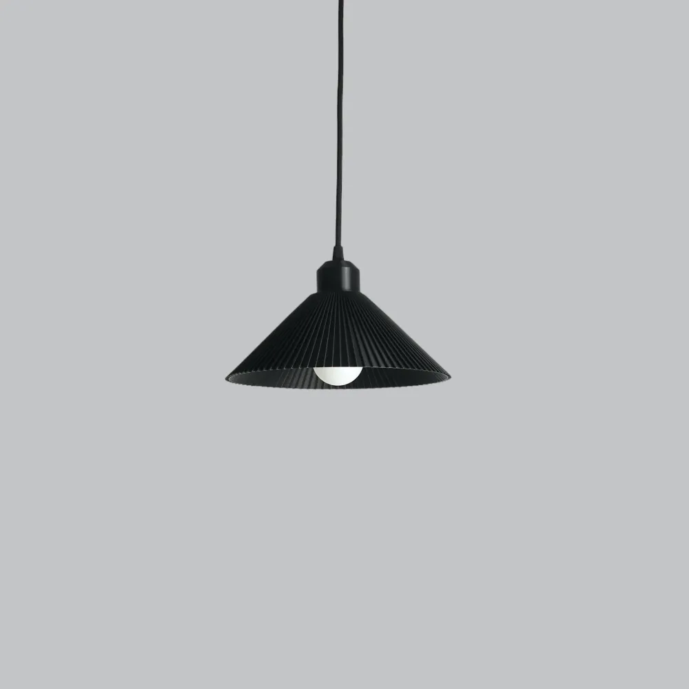Suspension « Colt », rosace noire/noire/câble noir