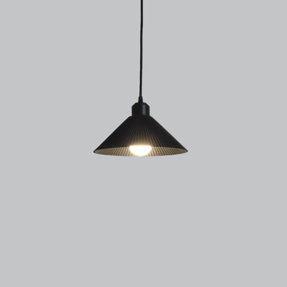 Suspension « Colt », rosace noire/noire/câble noir