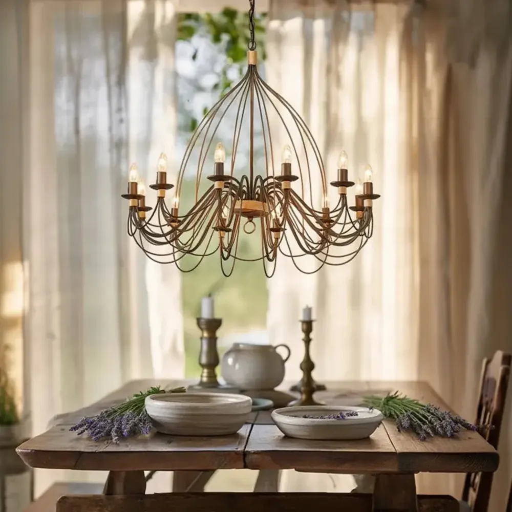 Suspension CORTE-SP12 rouille effet antique