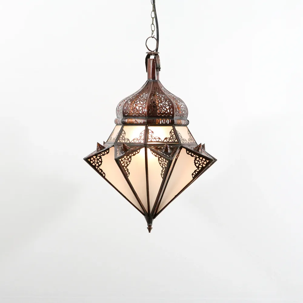 Suspension Jawhara blanc laiteux
