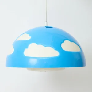 Suspension "Skojig" bleue, Henri Preutz, Ikea, 1990s