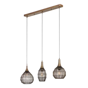 Suspension Soraya laiton/noir 3L 365400304