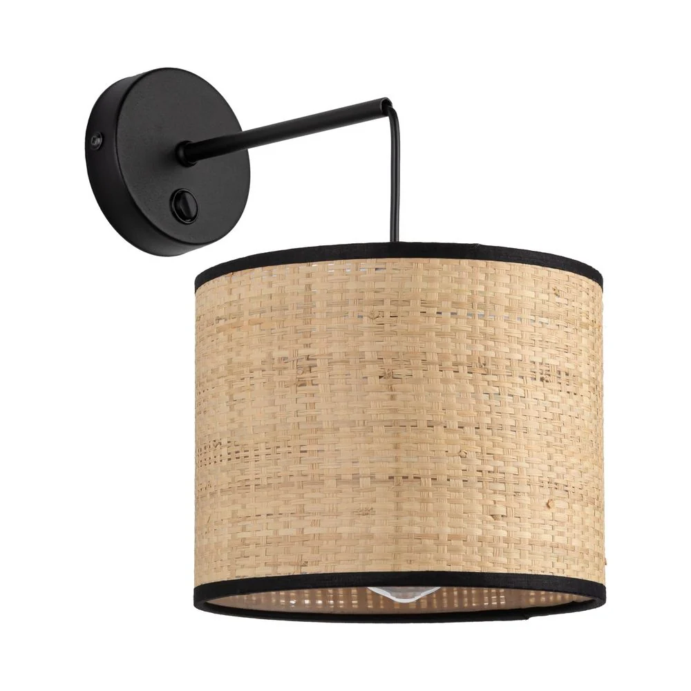 Applique murale LIBERIA en métal noir E27 1L TK Lighting