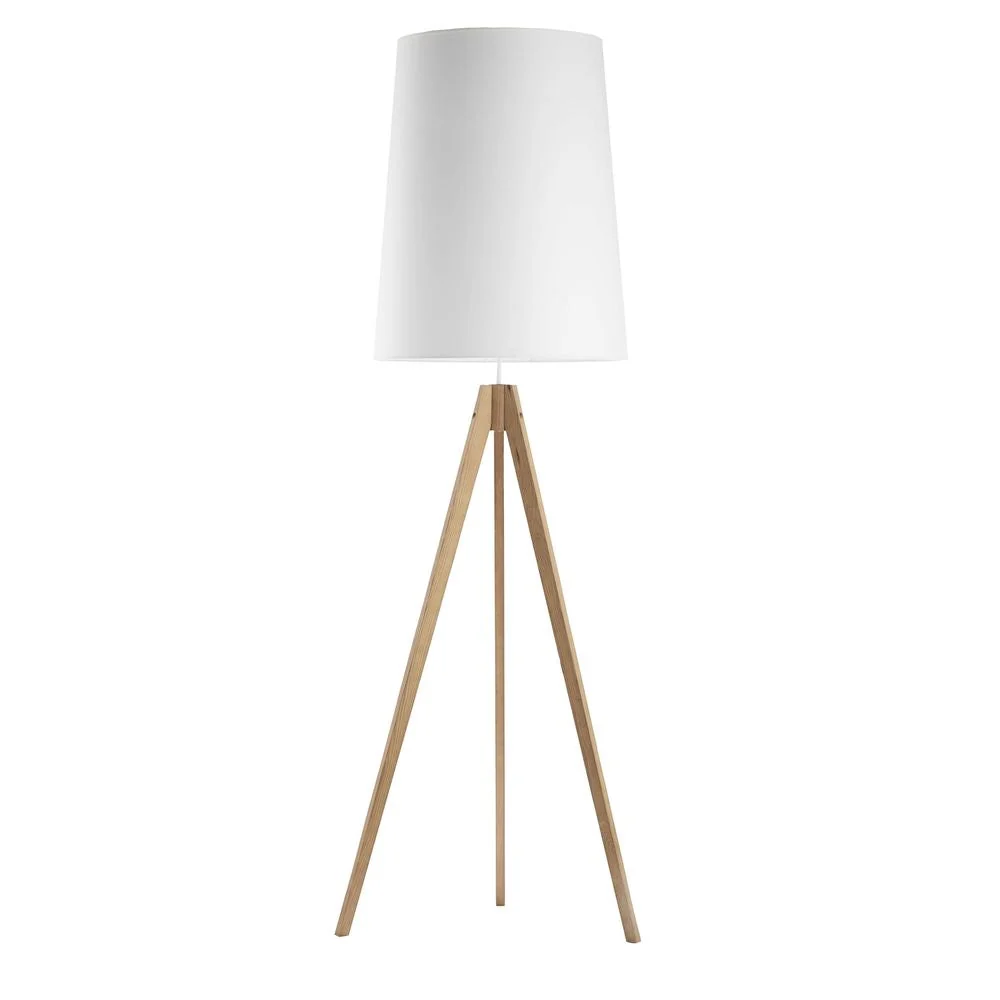 Lampadaire WALZ en métal E27 1L White TK Lighting