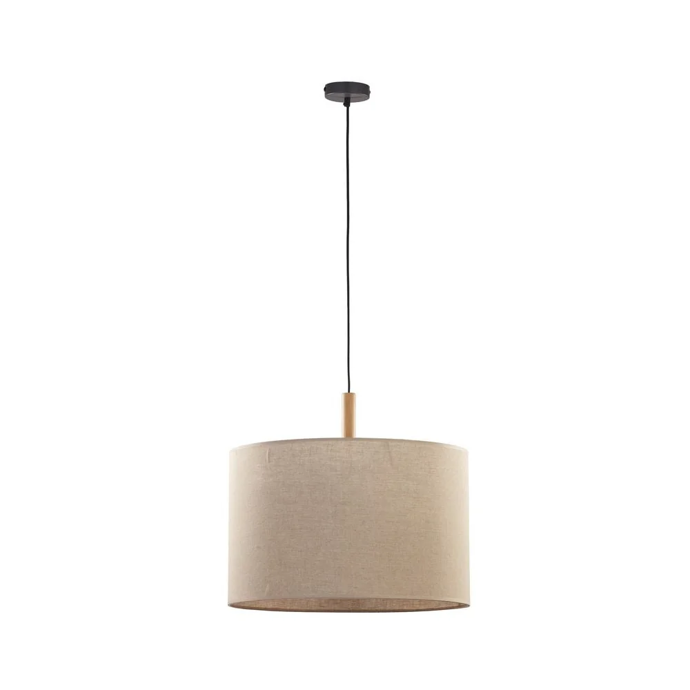 Suspension DEVA en métal noir E27 1L TK Lighting