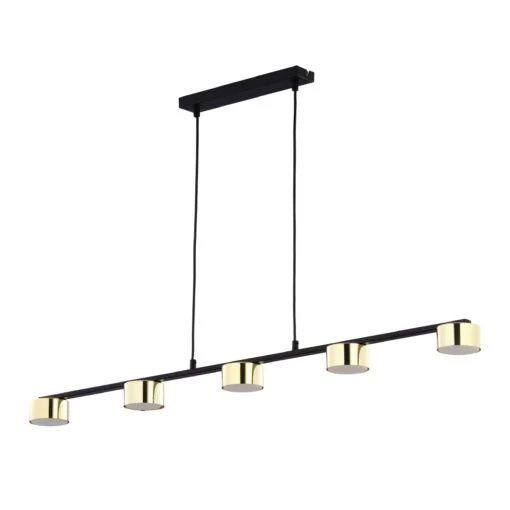 Suspension linéaire DALLAS en métal GX53 5L Gold TK Lighting