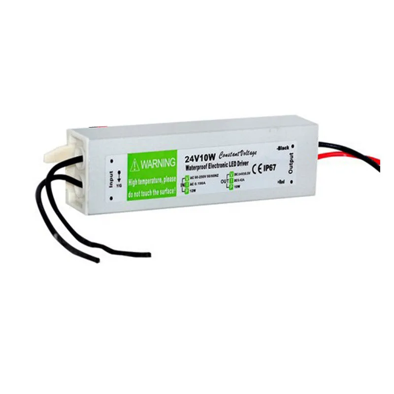 Transformateur d'alimentation à tension constante conducteur LED IP67 DC 24V 10W